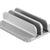 Soporte Vertical de Aluminio Doble para Laptop y Tablet  / Ancho Ajustable