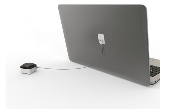 Cable Seguridad Retráctil Antirrobo con Alarma de Seguridad para Superficie Plana