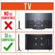Rack Fijo con Rotacion Vertical y Horizontal para TV 37 a 75 Pulg / Rotación 90° / VESA Max 600x400mm / Carga 50 kg