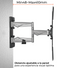 Rack Giratorio para TV 23 a 55 Pulg / VESA Max 400x400mm / Carga 30 kg