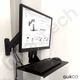 Rack Soporte con Gas Spring de Pared para Monitor 17 a 32 con bandeja para teclado