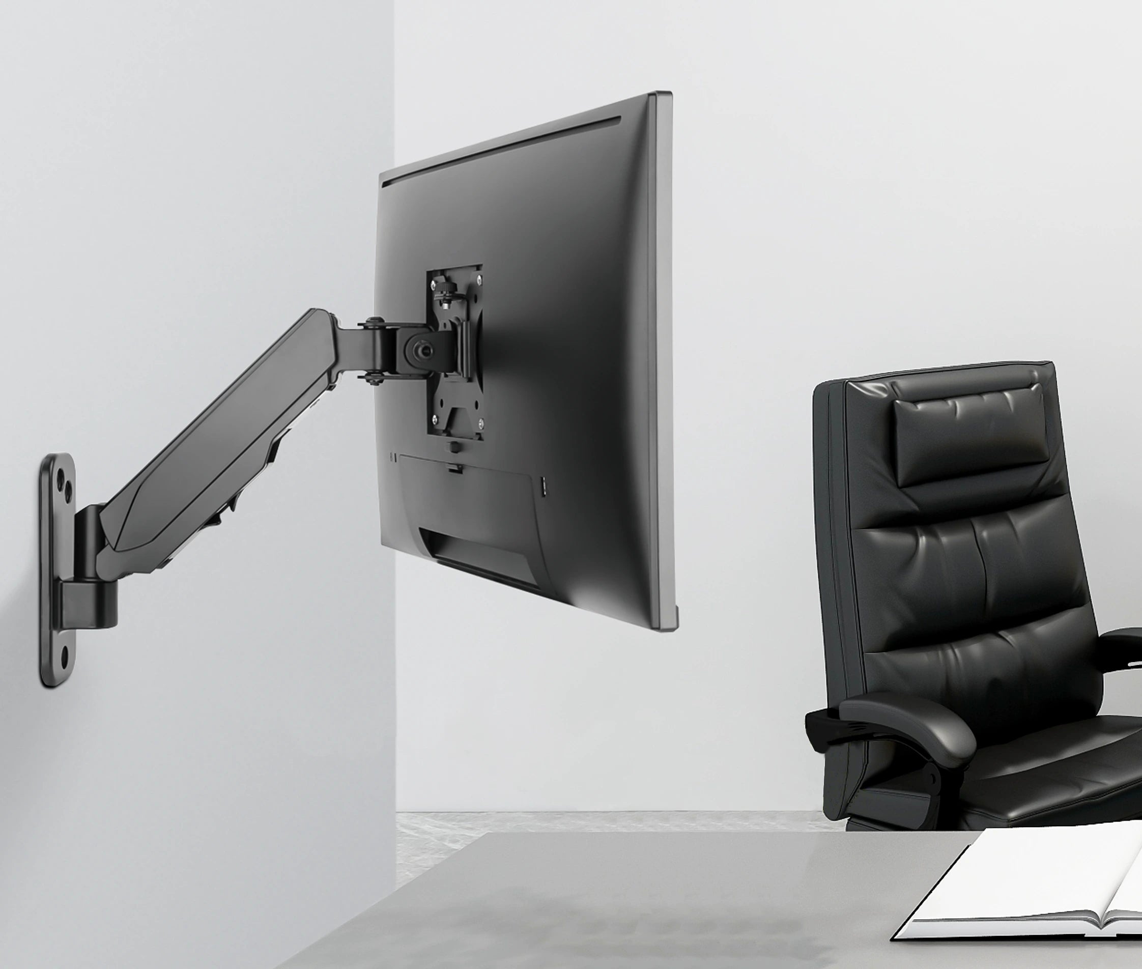 Rack Soporte con Gas Spring de Pared para Monitor 17 a 32 pulg
