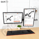 Rack Soporte Doble Brazo de Pared con Gas Spring para 2 Monitores 17 a 32 Pulg