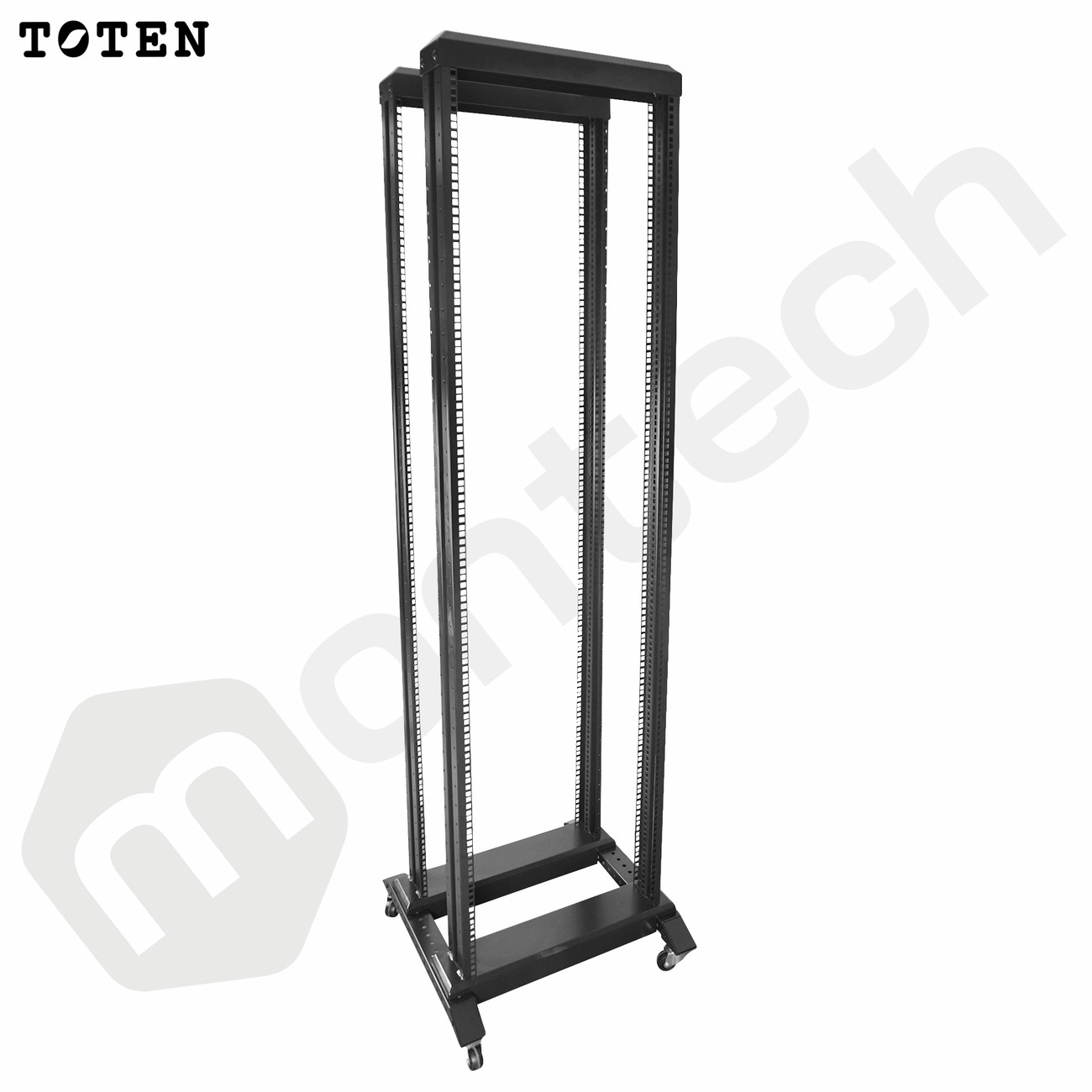 Rack para Piso 4 parantes / 42RU / 60x60x206 cm (Largo, ancho y alto)