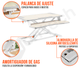 Escritorio Sobremesa 80x61 cm con Altura Regulable 11 a 50 cm  para trabajar Sentado o Parado