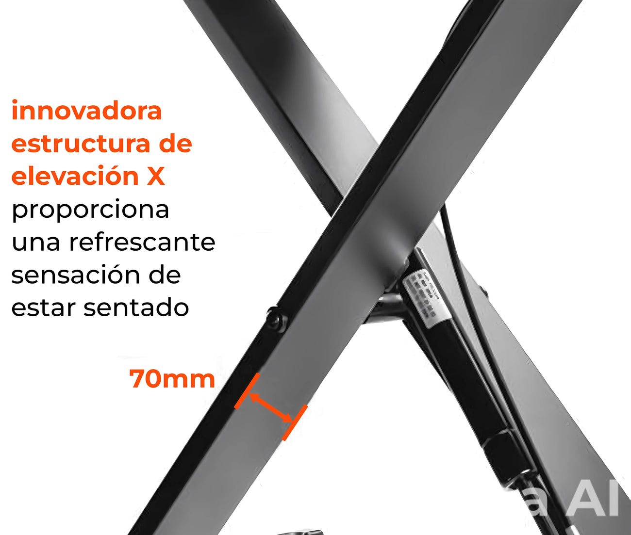Escritorio Sobremesa 95x40 cm con Altura Regulable 11.5 a 50 cm  para trabajar Sentado o Parado