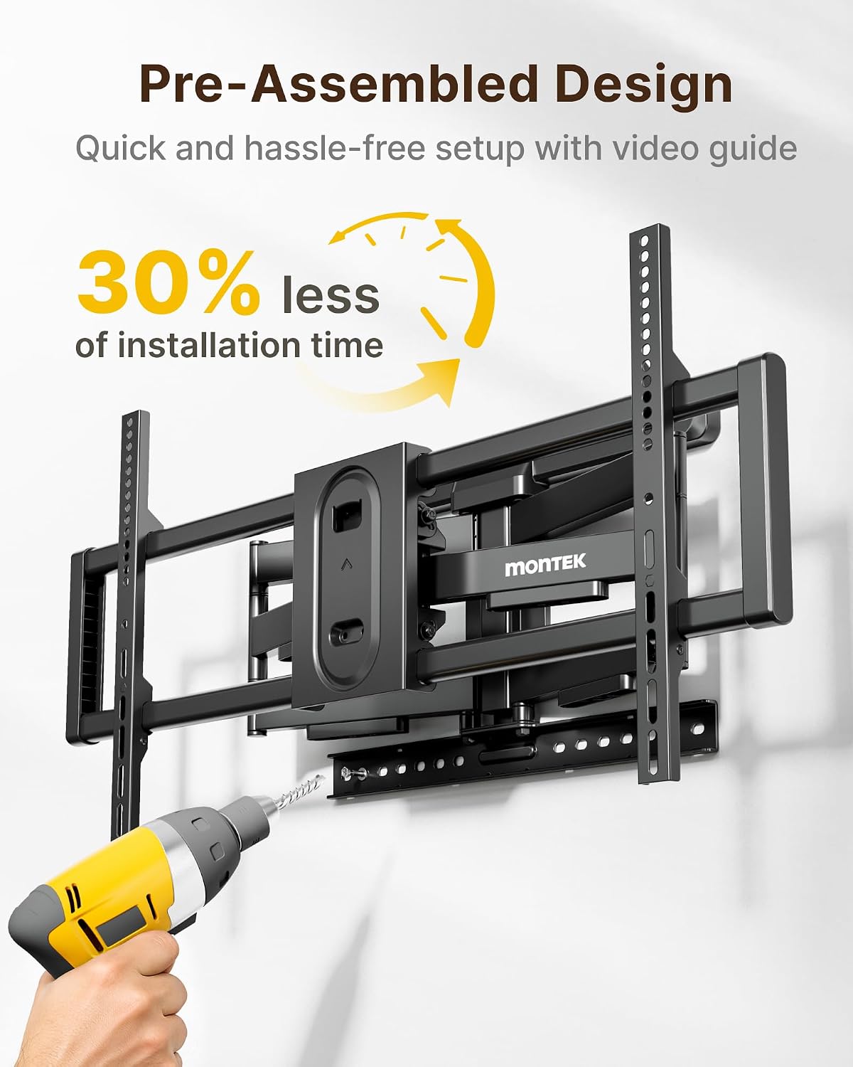 Rack Giratorio con Doble Brazo Articulado TV 37 a 86 Pulg / VESA Max 600x400mm / Carga 60 kg