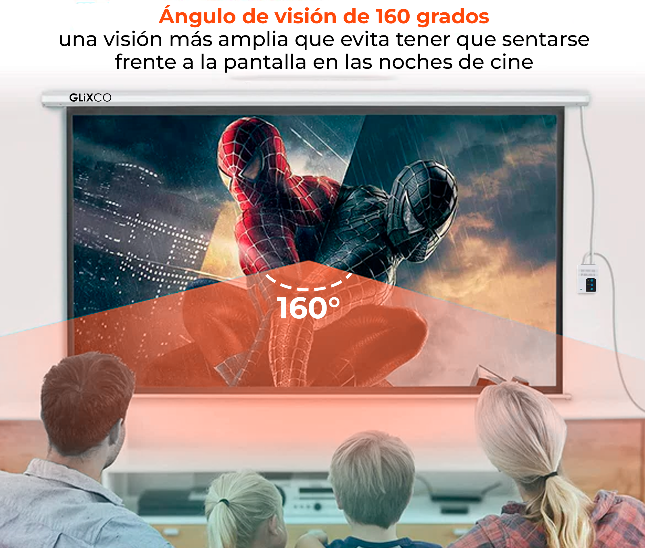 Ecran Eléctrico 100 Pulg (4:3) 2.0x1.50 m / Fibra de Vidrio