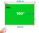 Ecran Eléctrico Verde 100 Pulg (4:3) 2.0x1.50 m / Vinil