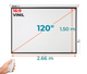 Ecran Eléctrico 120 Pulg (16:9) 2.66x1.50 m / Vinil