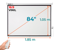 Ecran Eléctrico 84 Pulg (16:9) 1.86x1.05 m / Vinil