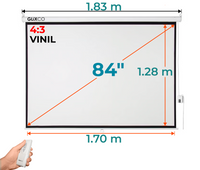 Ecran Eléctrico 84 Pulg (4:3) 1.70x1.28 m / Vinil