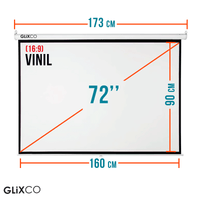 Ecran Manual 72 Pulg (16:9) 160 x 90 cm / Vinil