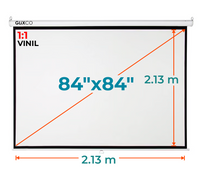 Ecran Manual 84x84 Pulg (1:1) 2.13x2.13 m / Vinil