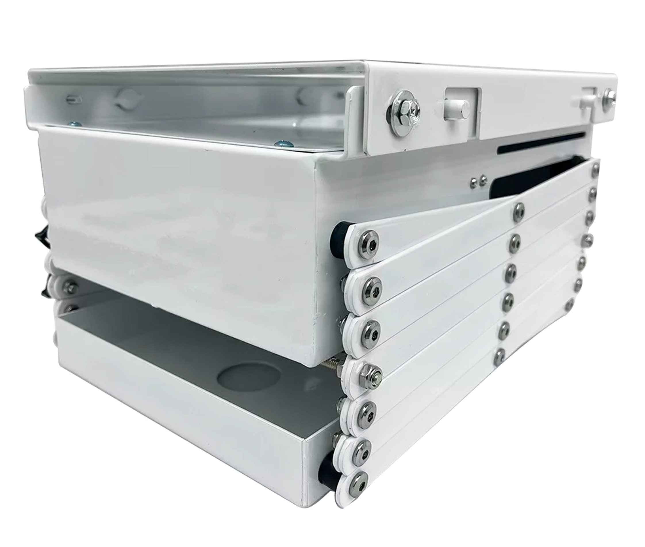 Rack Soporte Eléctrico  para Proyector Pesado - Carga 30 kg / Doble Motor / Altura Max 100cm