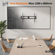 Rack Fijo para TV 37 a 140 Pulg / VESA Max 1200x800 / Carga 125 kg