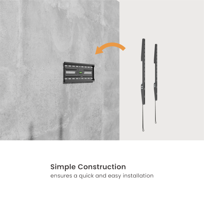 Rack Fijo para TV 32 a 75 Pulg / VESA Max 400x400mm / Carga 75 kg