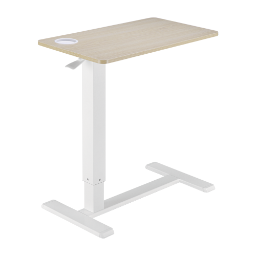 Mesa Auxiliar con Ruedas Ocultas / Escritorio movil para Laptop /Altura Pata 31mm / Tablero Melamina 71 x 40cm / Altura regulable 64 a 99cm / Uso en Cama , Sofa u Hospital