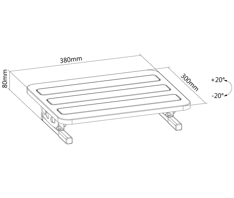 Reposapiés Ergonómico Inclinable