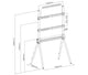 Pedestal con 4 Patas Madera TV 49 a 70 Pulg / VESA Max 600x400mm / Carga 40 kg