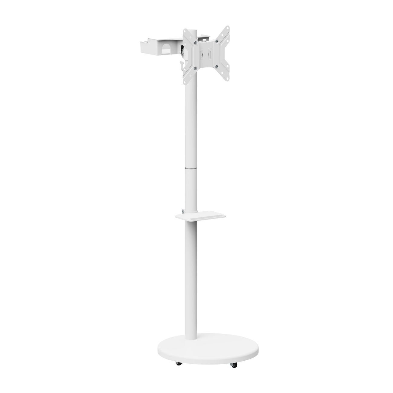 Soporte Pedestal con Base y ruedas ocultas para TV 17 a 43 Pulg / VESA Max 200x200mm