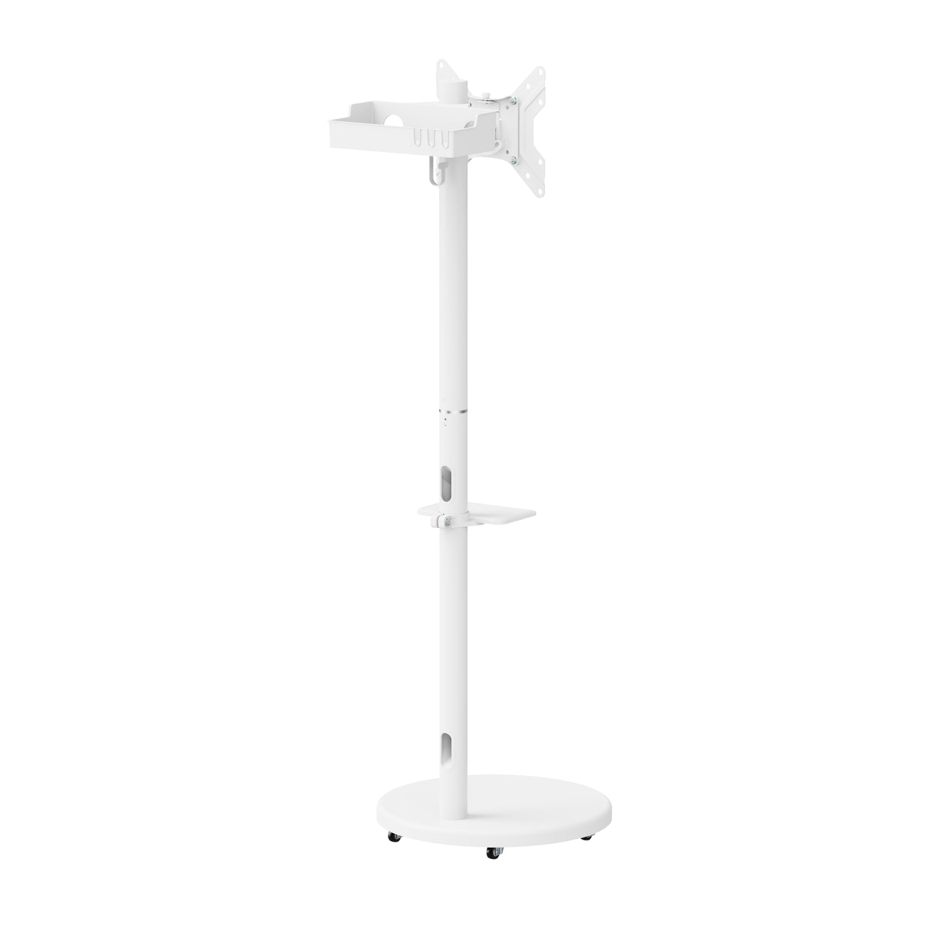 Soporte Pedestal con Base y ruedas ocultas para TV 17 a 43 Pulg / VESA Max 200x200mm