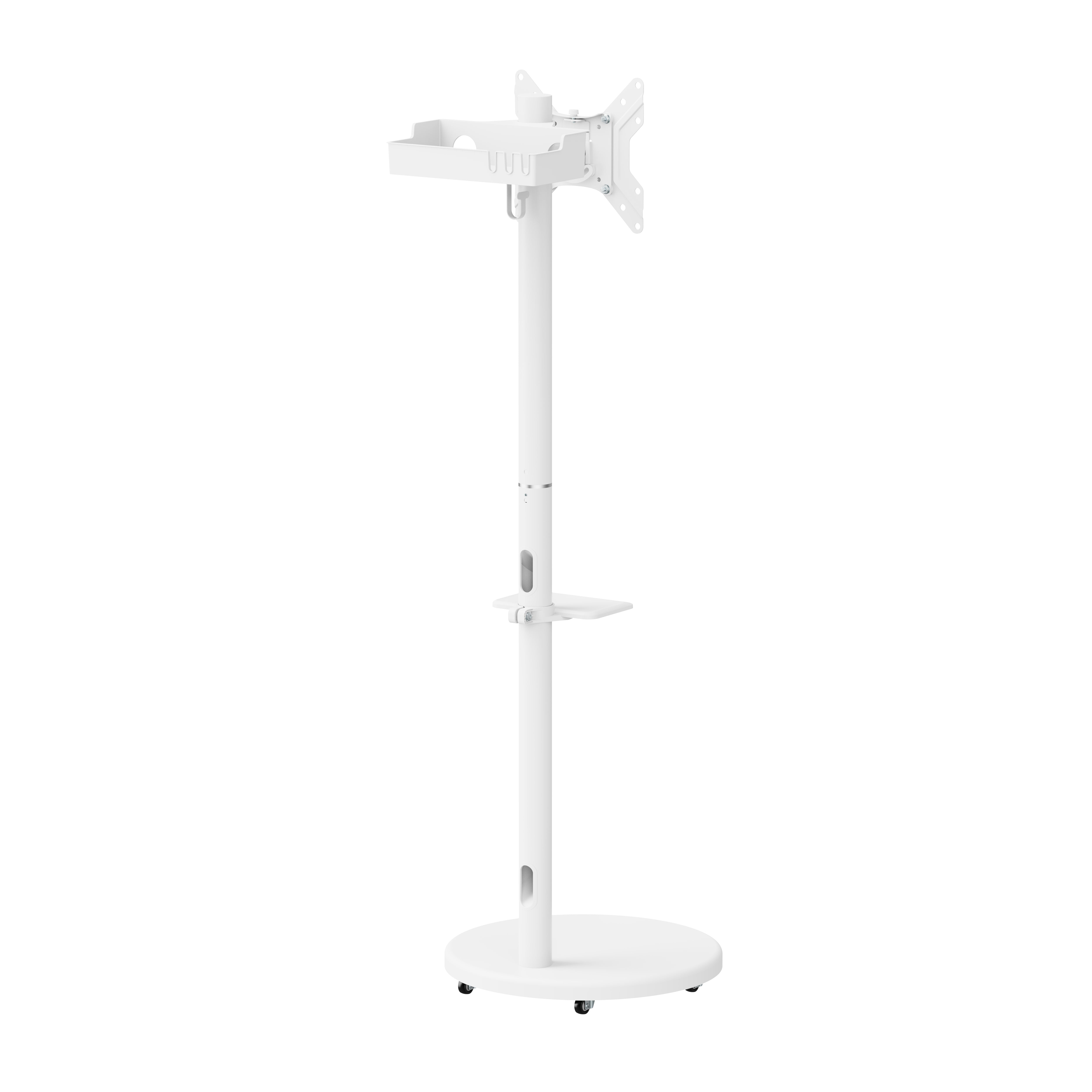 Soporte Pedestal con Base y ruedas ocultas para TV 17 a 43 Pulg / VESA Max 200x200mm