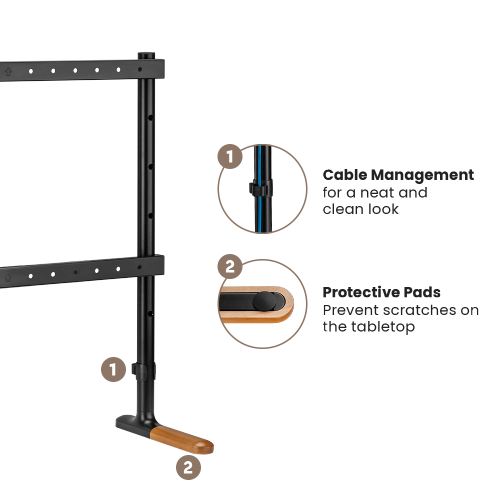 Base Soporte Pata Universal para TV 70 a 90 Pulg / Vesa Max900Kg x400 mm / Carga 60