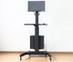 Pedestal con Ruedas para Monitor 13 a 32 Pulg con Soporte para CPU y Teclado