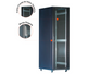 Gabinete de Piso para Servidores / 42 RU / 80x100x206 cm (AnchoxProf.xAlt.) / Puerta Frontal Vidrio Posterior Doble Microperforada