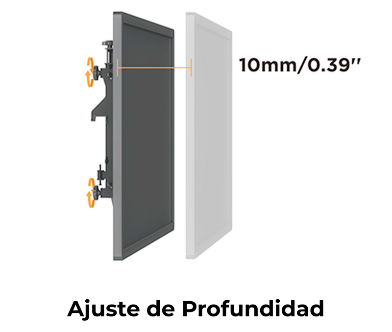 Pedestal con Ruedas Videowall 2x4 para 8 Pantallas 49 Pulg / Alt 260cm