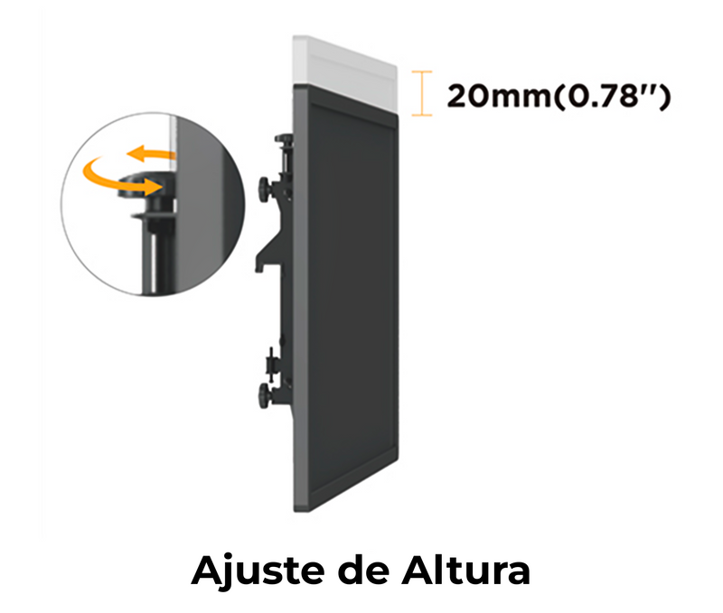 Pedestal con Base Atornillada Videowall 2x3 para 6 Pantallas 49 Pulg / Alt 180 cm