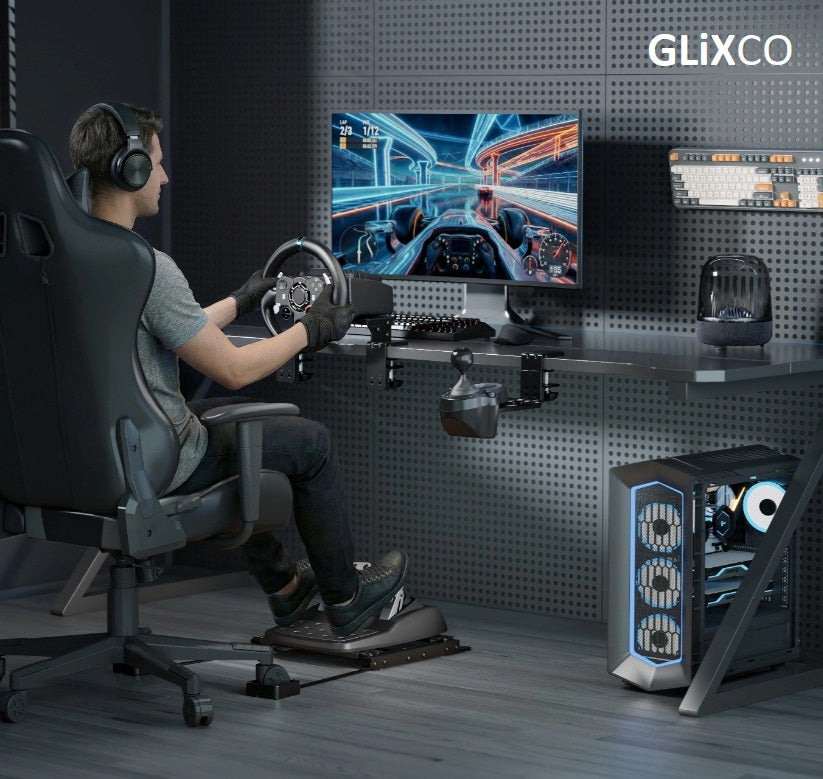Soporte Gamer para Timon, Pedal y Palanca de Cambio / Rally Simulador de Carrera
