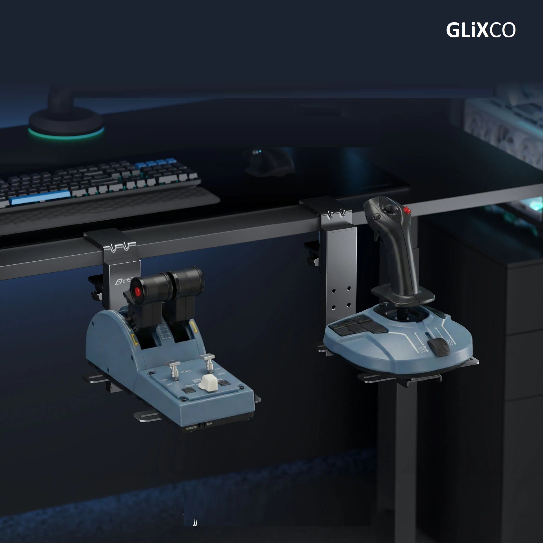 Soporte Gamer para Acelerador y Joystick / Simuladores de Vuelo