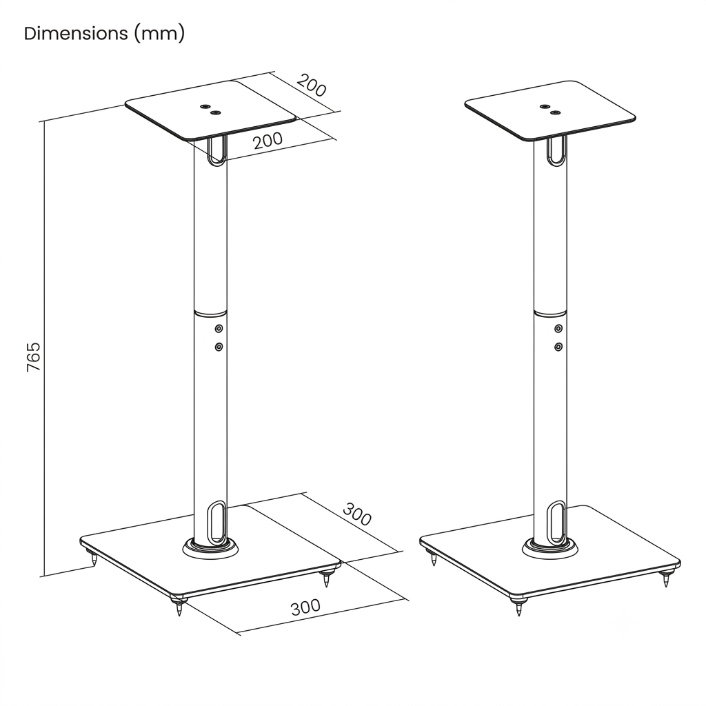 Soporte Parante Universal para  Parlante Altavoz (PAR)