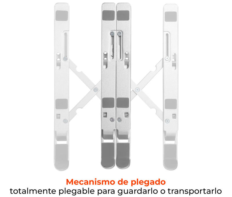 Elevador Plegable De Aluminio para Laptop 11 a 15 Pulg