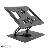Soporte Plegable Giratorio 360°  para Laptop 11 a 15.6 Pulg / Cooler
