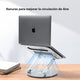 Soporte Elevador Plegable para Laptop 11 a 17 Pulg / Base Giratoria 360° / Altura Regulable