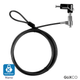 Cable de Seguridad para Laptop con LLave Codificada / 2 Mt / Ranura Nano