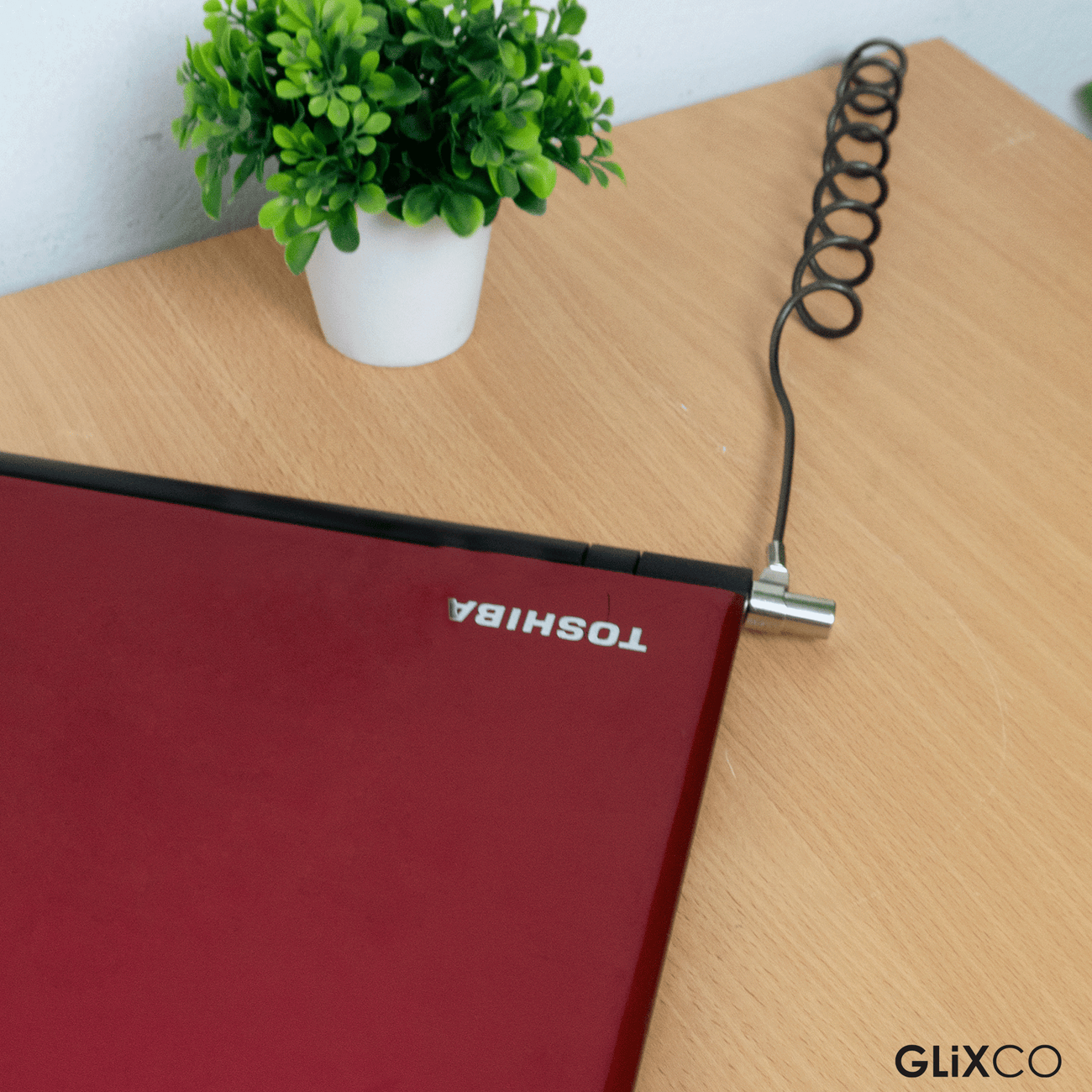 Cable Espiral de Seguridad para Laptop con LLave Codificada / Ranura Standard Kensington