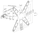 Rack de Montaje Tubo con Brazo Articulado para TV 32 a 55 Pulg / VESA Max 400x400mm / Carga 25 kg