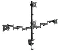 Rack Soporte Cuádruple de Escritorio para 4 monitores 13 a 27 pulg