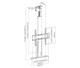 Soporte Electrico Elevación Motorizado para TV 32 a 55 Pulg / VESA Max 40x40cm / Carga 45 kg
