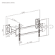 Rack Giratorio con Doble Brazo Articulado TV 65 a 100 Pulg / VESA MAX 1000x600mm