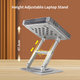 Soporte Elevador Plegable para Laptop 11 a 17 Pulg / Base Giratoria 360° / Altura Regulable