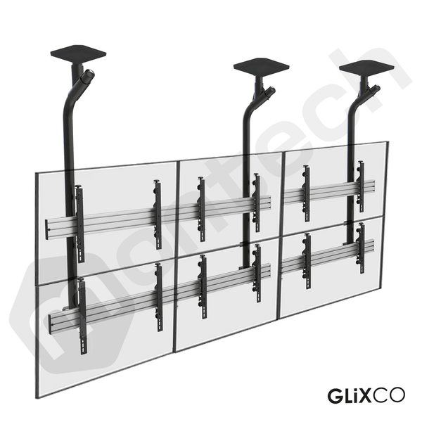 SOPORTE DE TECHO PARA VIDEOWALL DE 6 PANTALLAS 45 a 55 Pulg