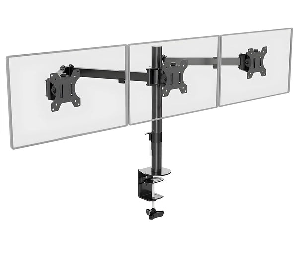 Rack Soporte Triple de Escritorio para 3 Monitores 13 a 24 Pulg