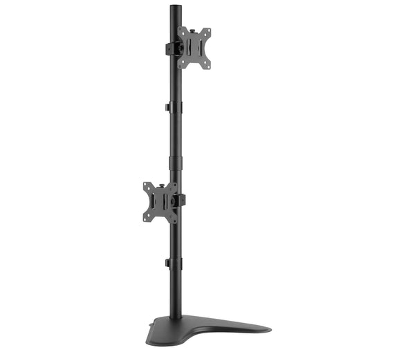 Rack Soporte Doble con Base para Escritorio para 2 Monitores 13 a 32 Pulg