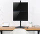 Rack Soporte Doble con Base para Escritorio para 2 Monitores 13 a 32 Pulg