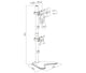 Rack Soporte Doble con Base para Escritorio para 2 Monitores 13 a 32 Pulg